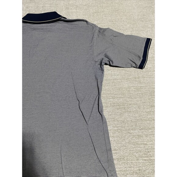 Nautica Shirts Men's XL Grey Polo Collared Short Sleeve Stripes - Picture 12 of 15